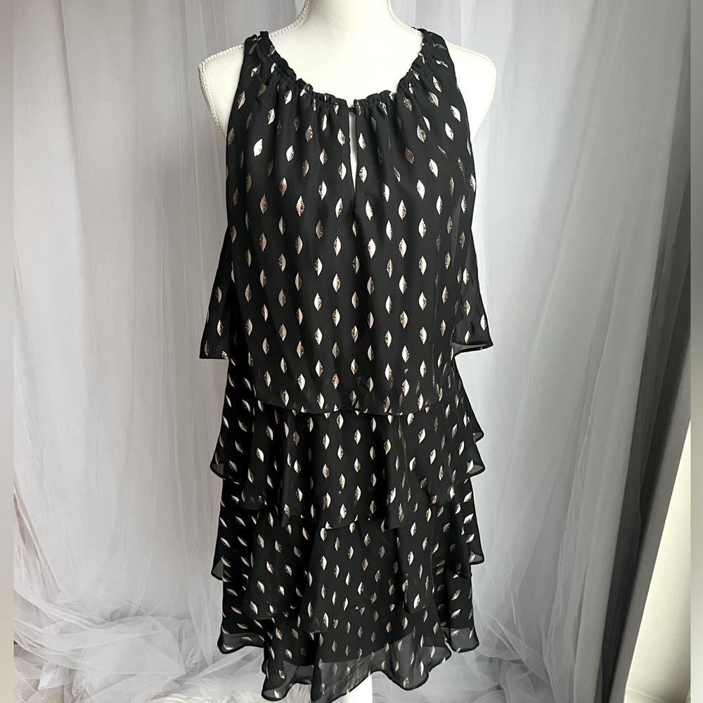 ‼️⭐️NEW WITH TAG‼️⭐️ Laundry | Black & Gold Dress | Size 8